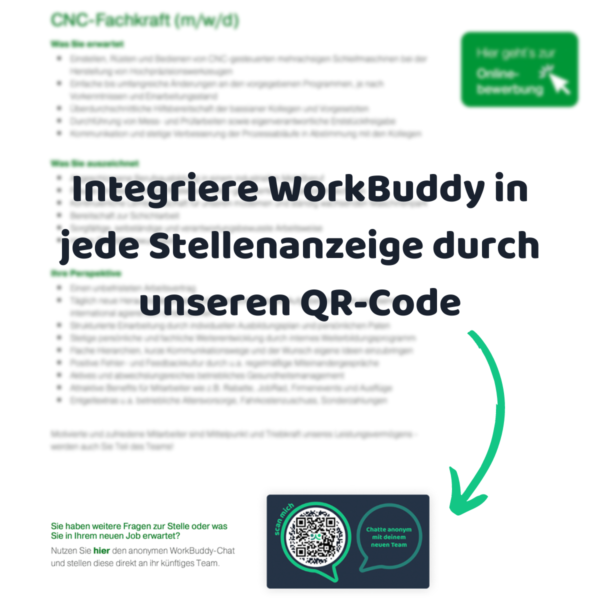 Einfache Integration durch unseren QR-Code